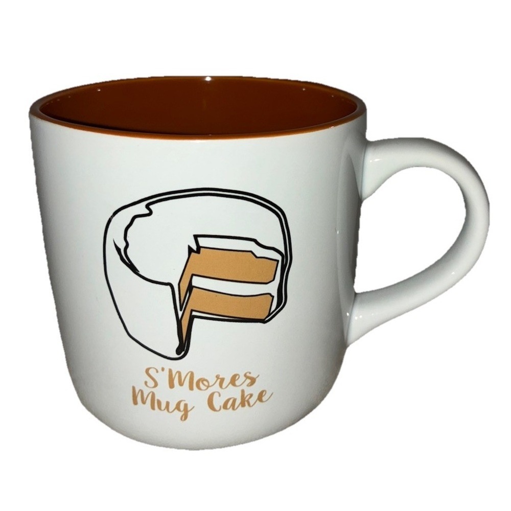 S'mores Mug Cake Cup Brown White Recipe Print on Mug‎ NEW